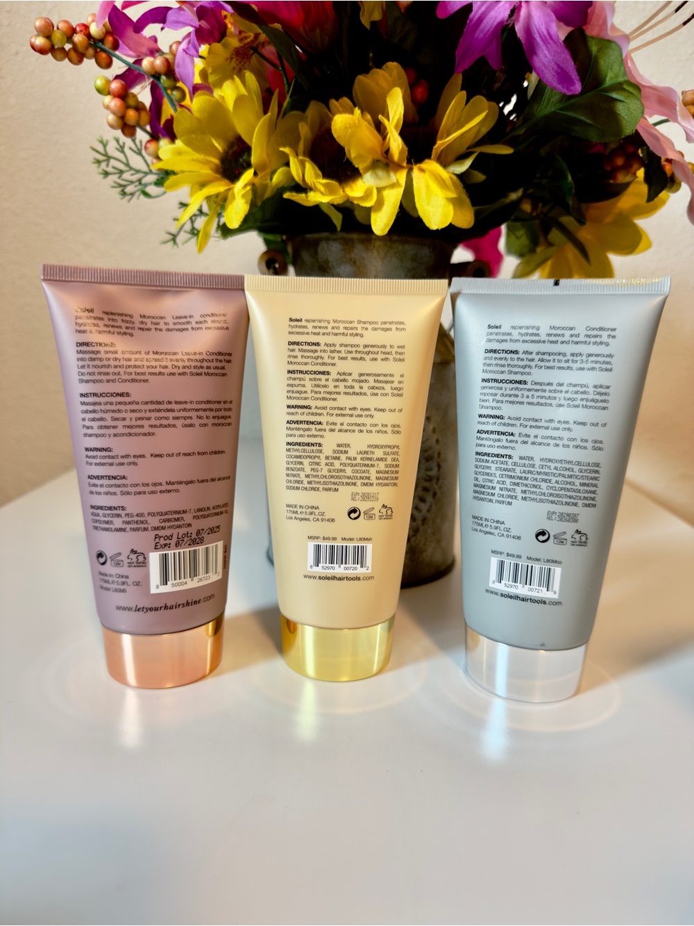 SOLEIL Professional Moroccan & 24K Hair Care Set - Picture 4 of 9